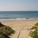 Camping-Playa Aguadulce. Rota. Cádiz. Acceso playa